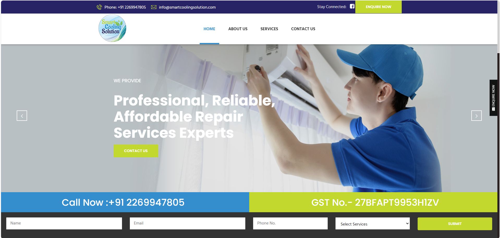 Smart Cooling Solutions project screenshot
